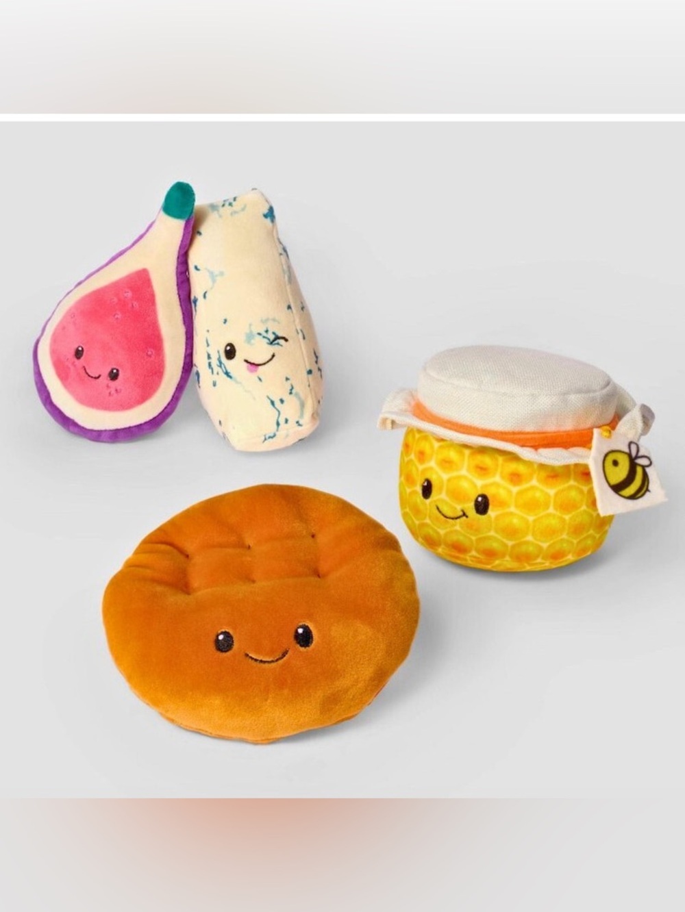 New Gigglescape Charcuterie Box Set Fig, Blue Cheese, Honey, Round Cracker 4pc